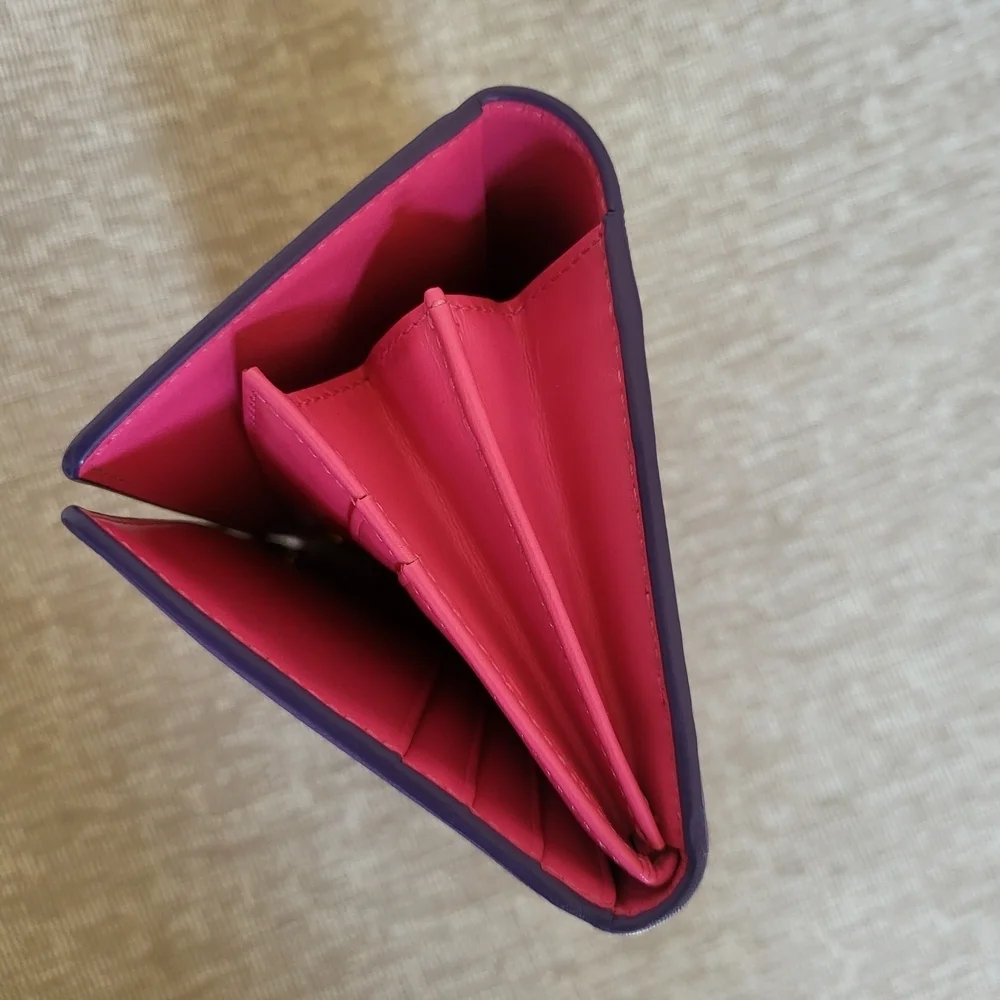 Mcm Coral Trifold Long Wallet..Authentic..Like brand New!!
